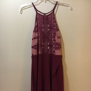 Deep Red Lush Dress • L